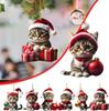 Decoraciones Navideñas Nuevas Transfronterizas Adornos Colgantes para Coche Decoración de Atmósfera con Temática de Gatos Regalo
