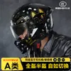 Casco Combinado Rng3C/Punto de 25 Años Casco de Motocicleta Casco de Ciclismo Casco Integral de Motocicleta Casco Medio de Motocicleta Doble Visor Casco 3/4 Ligero