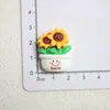 Acessórios de Resina Atacado Acessórios DIY Materiais Artesanais Flor de Sapato Adesivos de Copo d'Água Cola Cremosa Acessórios de Cabelo Patch Girassol