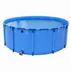 Tanque de peixe de lona atacado de lojas físicas, banho interno, piscina externa, fornecimento em bancas de mercado, piscina de água espessa e resistente ao desgaste