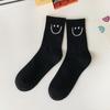 Meias de Cano Médio com Carinha Sorridente Primavera e Verão Novo Trendy Celebridade da Internet Estilo Japonês Unissex Casal Casual Versátil Meias Meias Femininas Jk