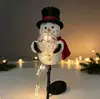 Novas Decorações de Natal Boneco de Neve Fonte Mágica Luz de Jardim Fonte de Boneco de Neve Jardim