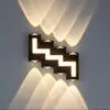 Luminária de parede LED externa para pátio para casa, hotel, pousada, varanda, luz de ambiente, luminária de cabeceira, jardim, sala de estar, luminária de parede montada na parede