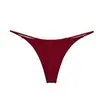 Nueva versión de tanga sexy de doble capa fina para fitness, tiro bajo, bikini de doble capa para mujer, lencería sexy con forma de T G100