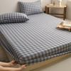 Sábana de algodón grueso de algodón crudo, vieja y gruesa, de una pieza, lavable a máquina, para dormitorio de estudiantes, juego de tres piezas de lino y algodón