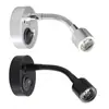 Producción y suministro de luz de lectura LED de bajo voltaje para autocaravana, manguera flexible de cuello de cisne, foco pequeño, 12V24V