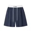 Shorts casuales azul marino estilo americano para hombre, adecuados para usar al aire libre en verano, correr, deportes, baloncesto, resistentes, talla grande, hasta la rodilla