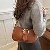 Bolso de Silla de Diseño de Nicho Estilo Nuevo Primavera 2026 Simple Retro Patchwork Bolso de Axila Bolso de Hombro Único Texturizado Cruzado