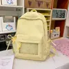 Mochila Cielo Estrellado con Purpurina Azul Hielo Estilo Universitario Coreano Bolso Escolar Soñador para Estudiantes para Clases y Viajes