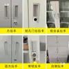Maçaneta de porta com trava armário de arquivo de metal armário de vestiário plástico pequena alça de puxar aço inoxidável maçaneta embutida fivela embutida