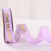 Fita de Folha de Ouro, Fita Canelada, Fita para DIY, Laço, Fita Personalizada para Embalagem de Flores, Caixa de Presente
