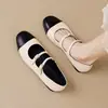 Zapatos Mary Jane Plateados para Mujer 2026 Nuevos Estilo Francés Coco Chanel Bloque de Color Zapatos de Salón de Una Sola Correa Fondo Plano Zapatos para Mujer Sensación de Alta Gama