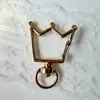 Fivela de Coroa com Formato Especial, Gancho para Chaveiro de Liga de Zinco Colorido Pintado, Decoração Artesanal DIY, Mini Fofo