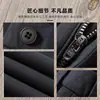 Estación europea otoño e invierno algodón modal sarga microelástico simple negocios lavado cintura media ajuste recto pantalones casuales para hombre