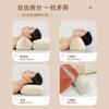 Almohada Triangular de Algodón Puro para Columna Cervical de Trigo Sarraceno Protección de la Columna Cervical Almohada para Dormir de Adultos con Cáscara Entera de Trigo Sarraceno Almohada de Tracción Cervical