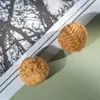 Sándalo Natural Tallado Cabeza de Pixiu Accesorios Pequeños de Pixiu Juguete de Caoba Accesorios de Cuentas Sueltas Cuentas de Cabeza Humana de Madera