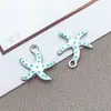 Acero Inoxidable Goteo de Aceite Serie Oceánica Pulpo, Delfín, Estrella de Mar, Cangrejo Colgante Arete Collar DIY Accesorios de Joyería