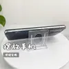 Suporte de Exibição de Cartas Móvel Ins Idol, Ornamento de Decoração Transparente para Mesa, Suporte de Madeira Estilo Japonês para Cartas Rígidas