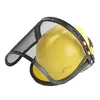 Máscara Protectora Antisalpicaduras, Pantalla Facial, Casco de Seguridad, Cortacésped Antiexplosión, Sombrero para Podadora de Setos, Sombrero de Alambre de Púas Antiexplosión, Protección Facial