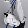 Bolsa Mensageiro Bolsa de Ferramentas de Marca de Moda Masculina Bolsa Feminina Japonesa Bolsa de Ombro de Grande Capacidade Bolsa de Classe de Estudante Universitário