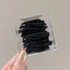 Elásticos Pequenos e Elásticos para Cabelo de Meninas Que Não Danificam o Cabelo, Elásticos de Borracha Pretos, Anéis de Cabelo do Tamanho de um Polegar, Acessórios de Cabelo de Borracha para Crianças