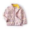 Otoño e Invierno 2026 Nuevo Estilo Chaqueta de Polar Estampada para Bebé Niña Chaqueta Acolchada Fina Estilo Étnico Niños Wy1589
