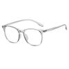 Gafas universitarias pequeñas frescas con luz anti-azul, gafas planas antirradiación, gafas con montura TR90 para miopía 30052