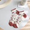 Calcetines de verano para mujer, finos, transpirables, de seda de vidrio, cortos, con encaje, estilo coreano, de caña baja, estilo dulce Mori, combinables con todo, calcetines náuticos.