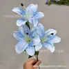 Lirio Hemerocallis Impreso en 3D Lirio Pequeño Artificial Decoración para el Hogar Boda Flores Artificiales Accesorios para Escaparates de Centros Comerciales Materiales Florales