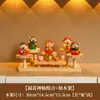 Enfeite de Cinco Deuses da Riqueza Estilo Chinês para Sala de Estar, Hall de Entrada e Armário de Sapatos, com Incensário para Paz e Proteção