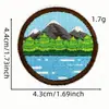 Nuevo Parche de Tela Redondo Bordado de Dibujos Animados Insignia de Aventura al Aire Libre Parche de Etiqueta de Tela Parche Termoadhesivo Accesorios para Ropa Venta al por Mayor