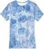 Atacado Europeu e Americano Transfronteiriço Mais Vendido Impressão Digital 3D Cubo de Gelo Frio Efeito Tridimensional Camiseta Casual de Manga Curta de Verão para Crianças