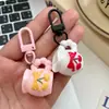 Lindo llavero de jarrón pequeño ins dulce caricatura colgante de mochila escolar accesorios de regalo de San Valentín para novias