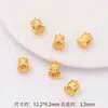 Pingente Antigo de Ouro com Gotejamento de Óleo e Furo Passante Color-Preserving Zodíaco Cavalo Acessórios de Joias DIY Pulseira Colar Pendente