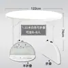Mesa redonda plegable para comedor para uso doméstico, adecuada para 10 personas, tablero redondo grande simple, mesa y sillas de plástico para apartamentos pequeños