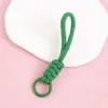Llavero cordón de cuerda trenzada de nailon para hombres y mujeres hebilla de montañismo cuerda de mano para parejas colgante de bolsa teléfono llave lazo