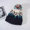 Gorro de Punto Bordado de Zorro de Dibujos Animados Lindo Unisex Otoño Invierno Cálido Protección para Orejas Gorro de Lana Hace que la Cara Parezca Más Pequeña