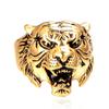 Anel europeu e americano de aço titânio Ebay anel de cabeça de tigre dominador comércio exterior joias masculinas transfronteiriço