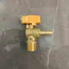 Válvula de gas de cobre válvula de gas accesorios de válvula de cobre tipo Y manija de plato núcleo de bola paso directo tipo T rosca interna