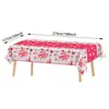 Amazon Transfronterizo Feliz Día de San Valentín Mantel de Plástico Desechable 54X108 Decoración para Boda Aniversario Suministros