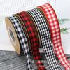 Comércio electrónico transfronteiriço Vento britânico Soulange home textile Plaid Vermelho Branco Preto e Branco Vermelho Preto 2 cor grande fita xadrez