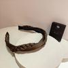 Francês retro design trança cruz headband alta Caveira top show face pequena versão coreana todos os jogos de cabelo pressionando headband acessórios de cabelo para as mulheres