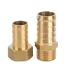 Conector de Pagoda de Cobre Puro con Roscas Internas y Externas para Carbón y Gas Natural, Manguera de Enchufe Rápido Verde y Conector de Tubería de Agua con Accesorios de Interfaz Roscados