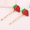 Pinza para el cabello coreana ins de verano linda de fruta, pinza para el cabello de metal galvanizado, clip para flequillo, pinza para el cabello, accesorios para la cabeza al por mayor