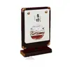 Chegada Nova Ano do Carneiro 2027 Porta-Retrato de Mesa Novo Estilo Chinês Criativo Calendário de Mesa de Madeira Rotativo Logo Personalizável