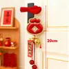 2026 Nuevo Colgante de Manija de Puerta de Cuero Decoración Antiestática para Casa Nueva Colgante para Puerta de Entrada Suministros de Decoración para el Hogar