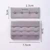 En Stock Colorido Tres Filas Dos Botones Acero Inoxidable Poliéster Negro y Blanco Sujetador de Pecho Hebilla de Tres Filas Fabricante
