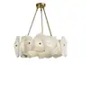 Sala de Estar Cobre Puro Natural Mármore Lustre Pós-Moderno Simples Quarto Sala de Jantar Modelo de Sala Designer Iluminação de Luxo Leve Luminárias