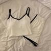 Nuevo Conjunto de Sujetador Acolchado Estilo Sudeste Asiático con Chaleco tipo Algodón, Camisola y Shorts para Mujer, Adecuado para Usar Afuera como Ropa de Casa, Estilo Delgado