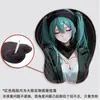 Alfombrilla de ratón 3D Estéreo Pecho Hatsune Miku Protector de muñeca de silicona Agujero de conejo Juego Dormitorio Estación de trabajo Almohadilla suave para la muñeca